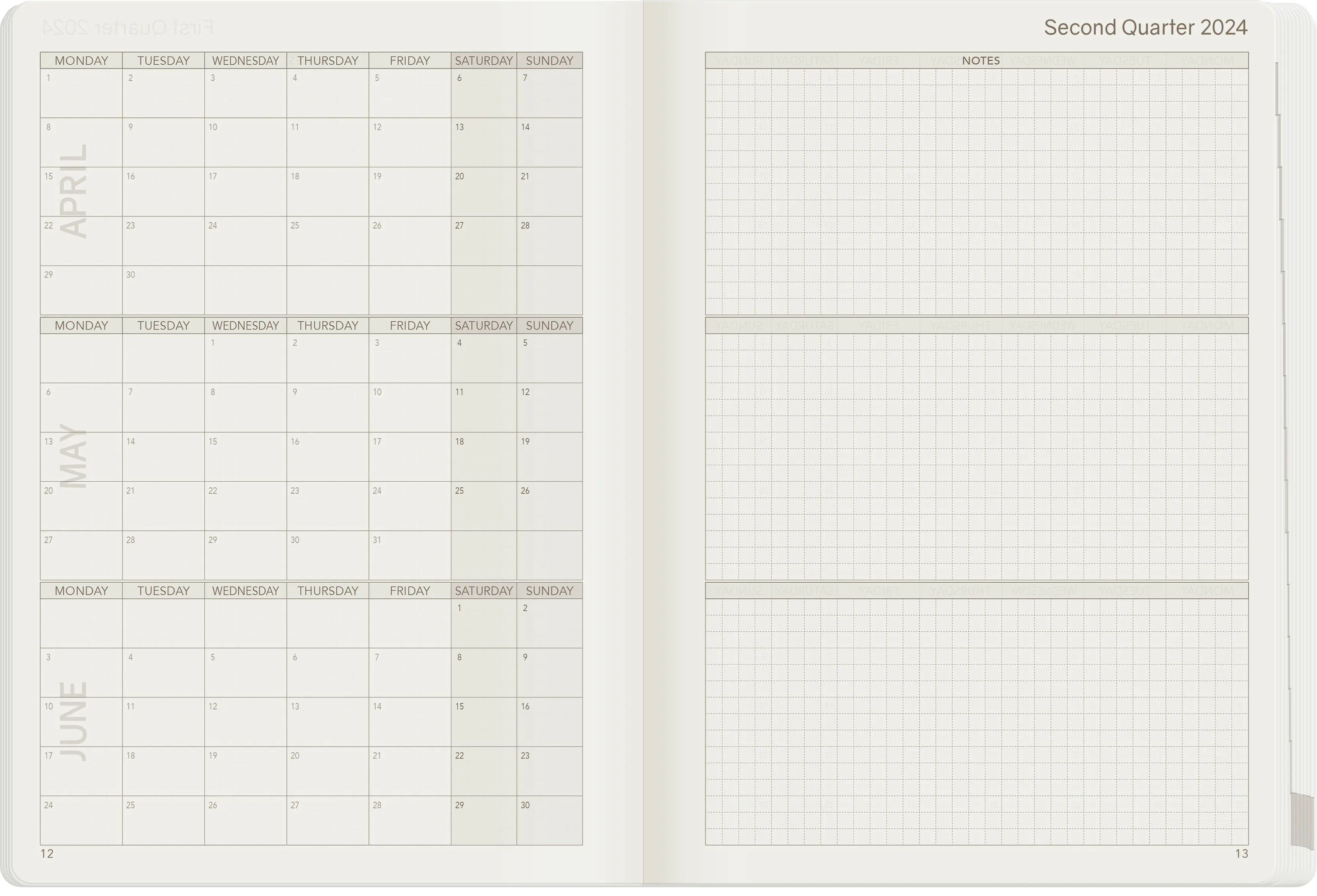 2024 A5 Weekly Planner - 52gsm Tomoe River Paper (All in One Unstacked)