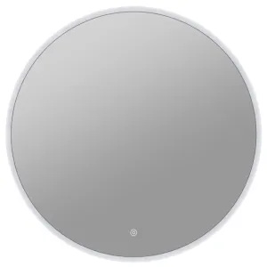 ANZZI 28 in. Diameter Round LED Front Lighting Bathroom Mirror with Defogger