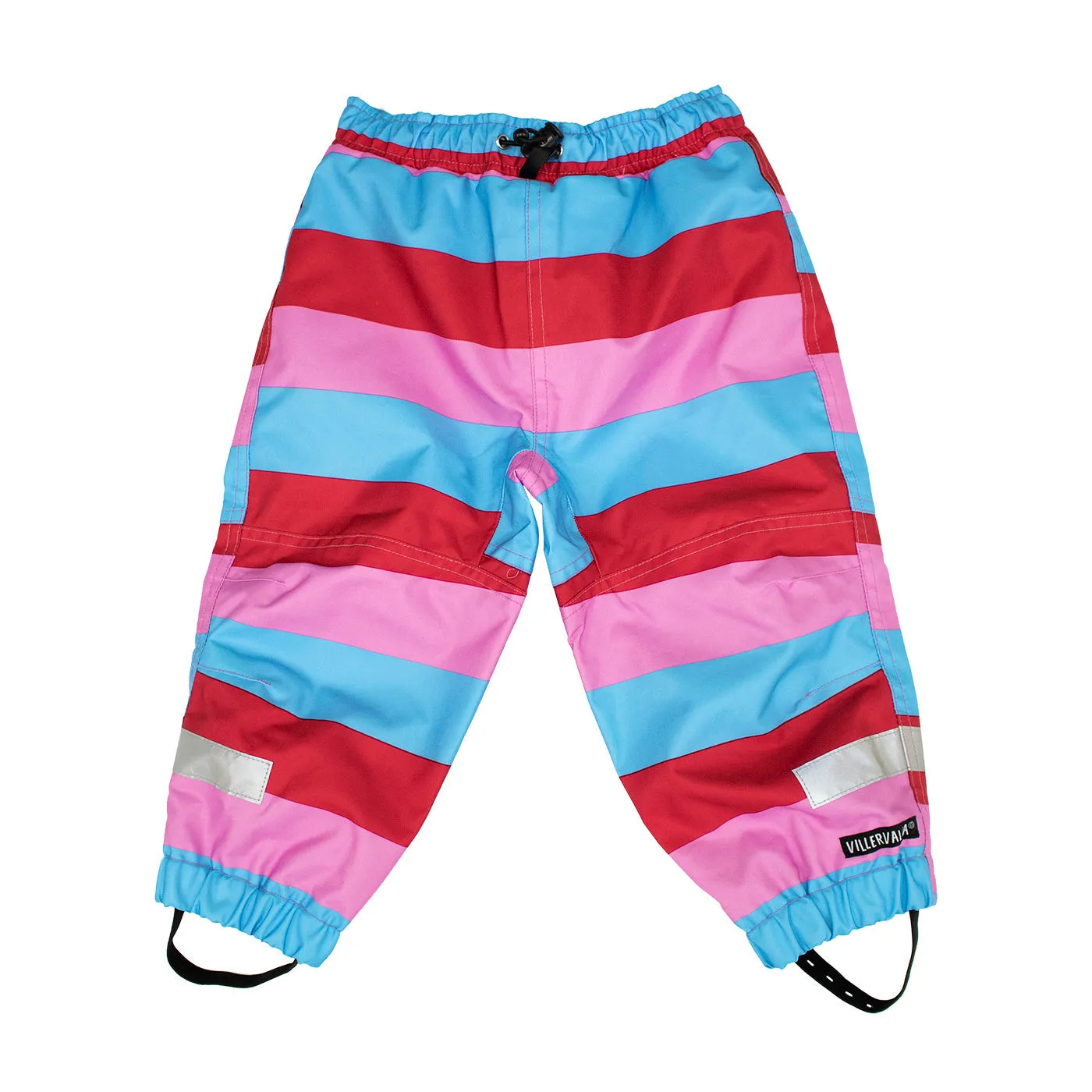 Berry Stripe Waterproof Rain Pants - Size 9-10 years / 140cm