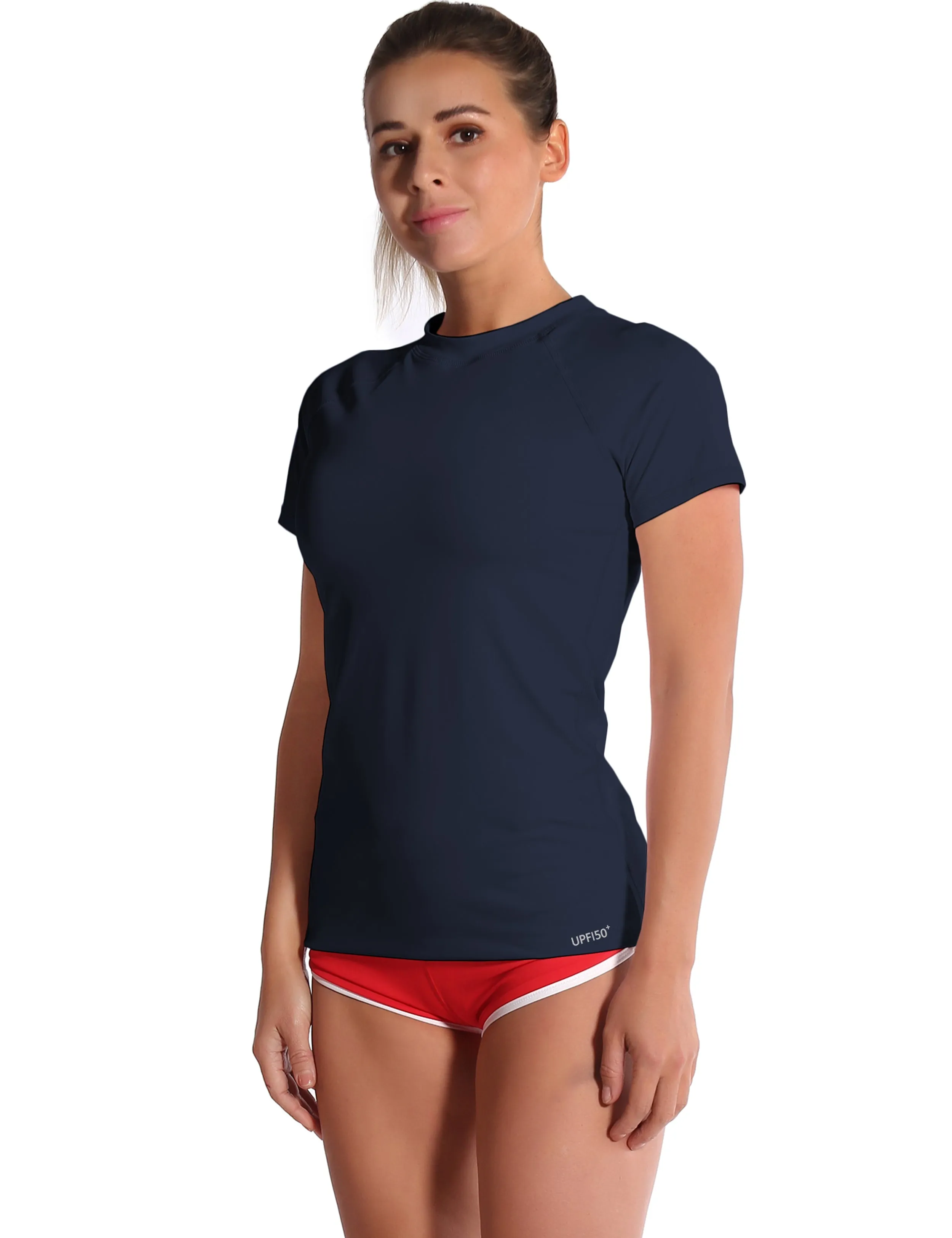 BUBBLELIME 84P/16S Short Sleeve Rashguard for Women_yogastudio