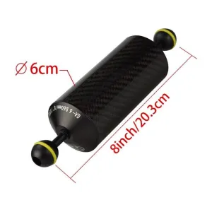 Carbon Fiber Float Arms for Strobes/Lights (Short) - D60/80