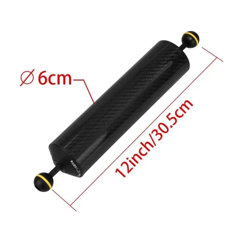 Carbon Fiber Float Arms for Strobes/Lights (Short) - D60/80