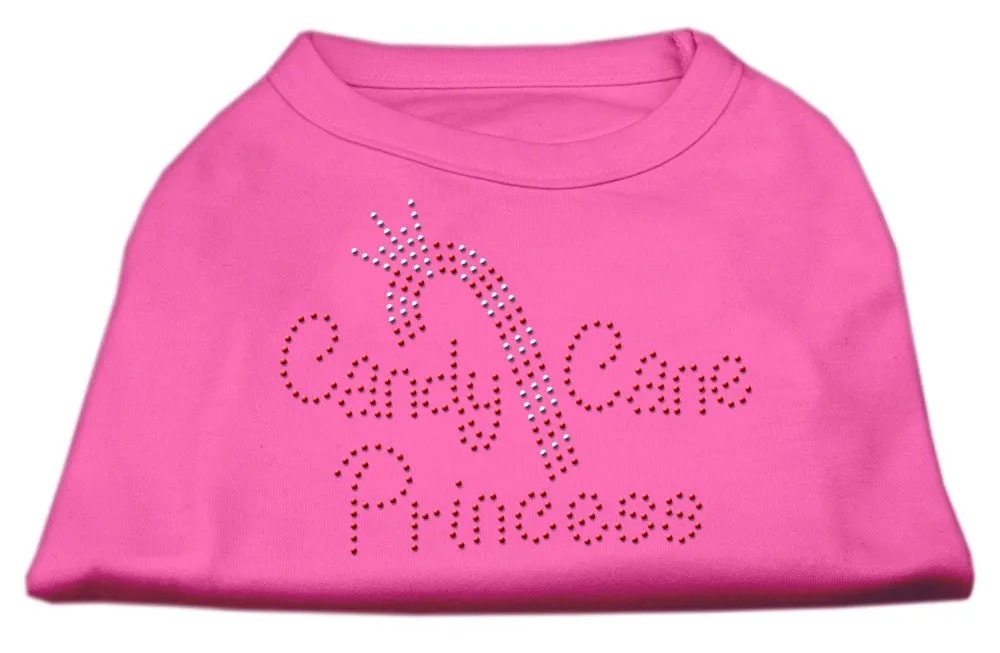 Christmas Pet Dog & Cat Shirt Rhinestone, "Candy Cane Princess"