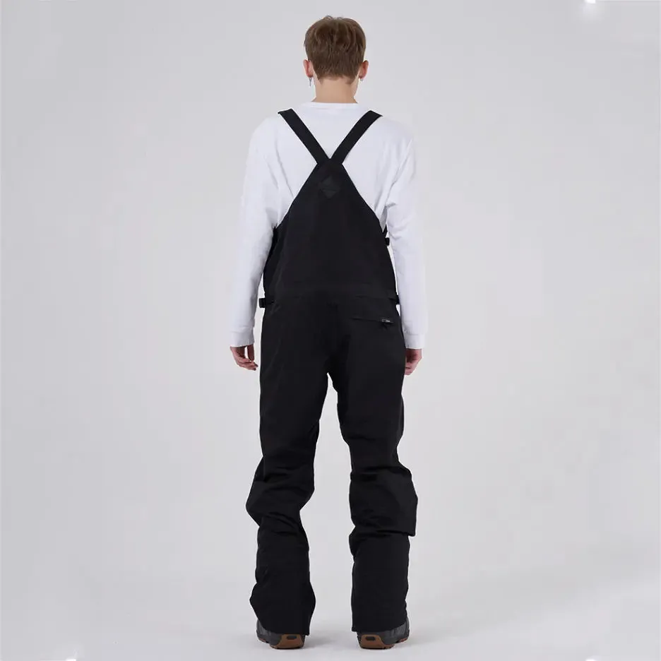 Cool Adult Insulated Snow Bibs Spliced Jumpsuit Overalls