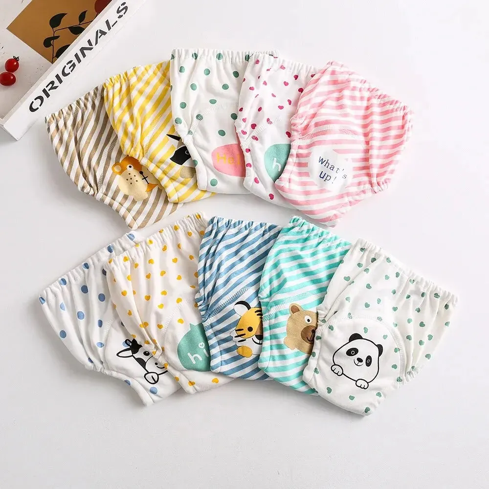 Cotton Baby Training Pants for Kids Diaper Waterproof Underwear Infant