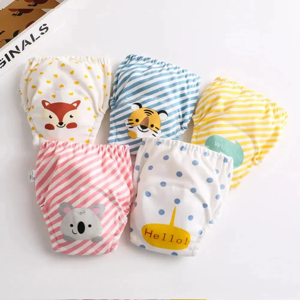 Cotton Baby Training Pants for Kids Diaper Waterproof Underwear Infant