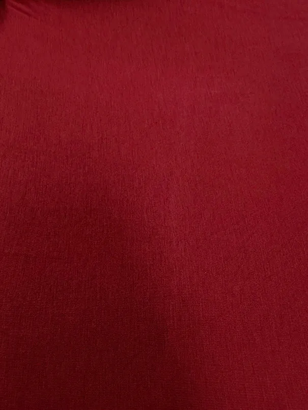 Dark Magenta Solid Rayon Spandex Jersey Knit Fabric