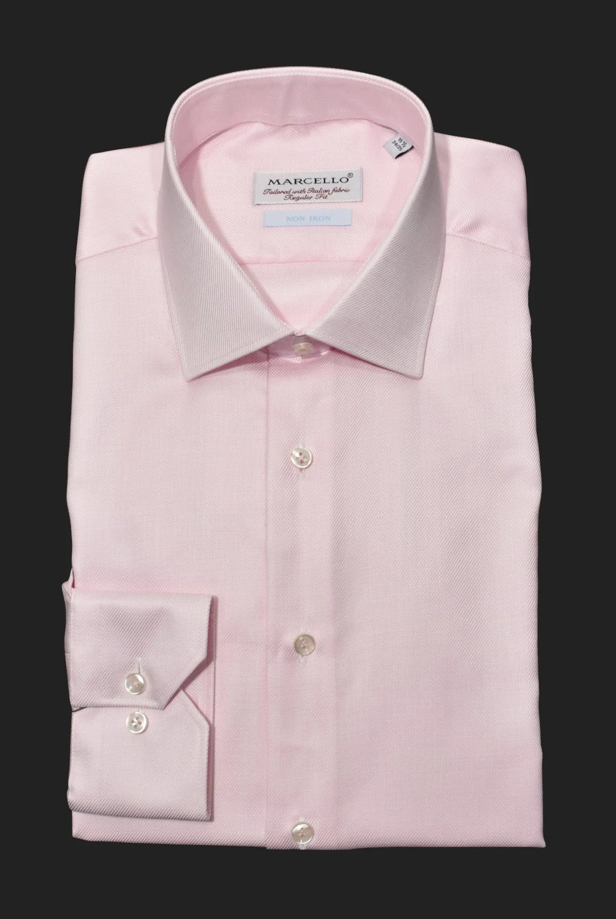 DS100P Pink Fine Piquet Dress Shirt