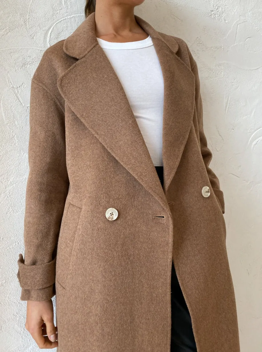 Elka Collective Charlotte Coat in Camel