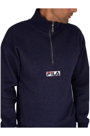 Fila Clooney Half Zip Jumper Blue