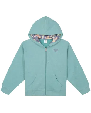 Girls 7-16 Sunny Floral Front Zip Hoodie -