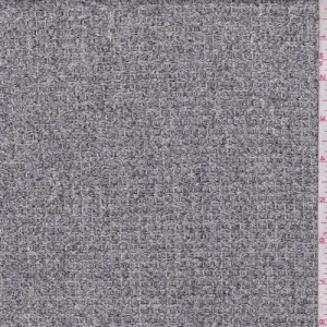 Heather Grey Brushed Thermal Knit Fabric