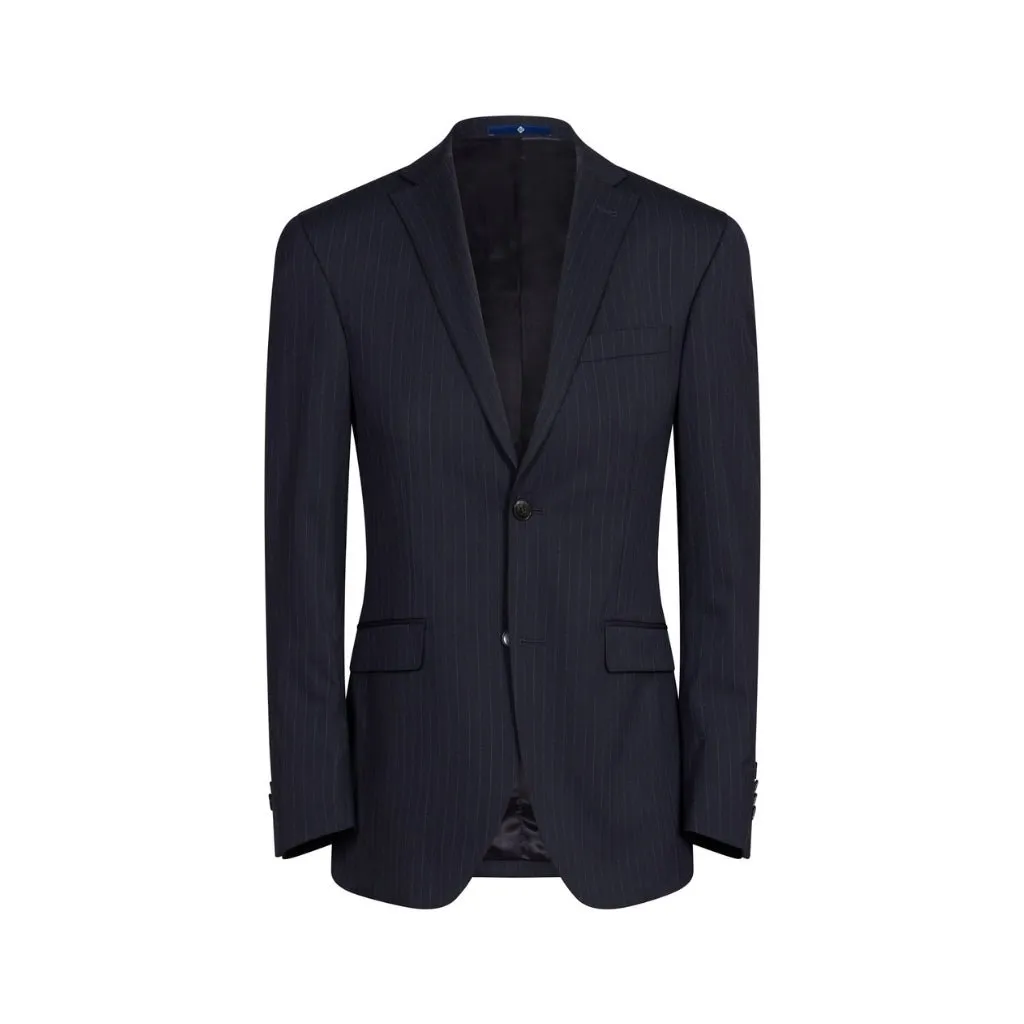 HENRY Single Breasted Pinstripe Suit NAVY REG