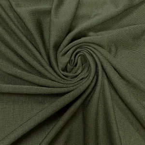 Leaf Green Solid Rayon Spandex Jersey Knit Fabric