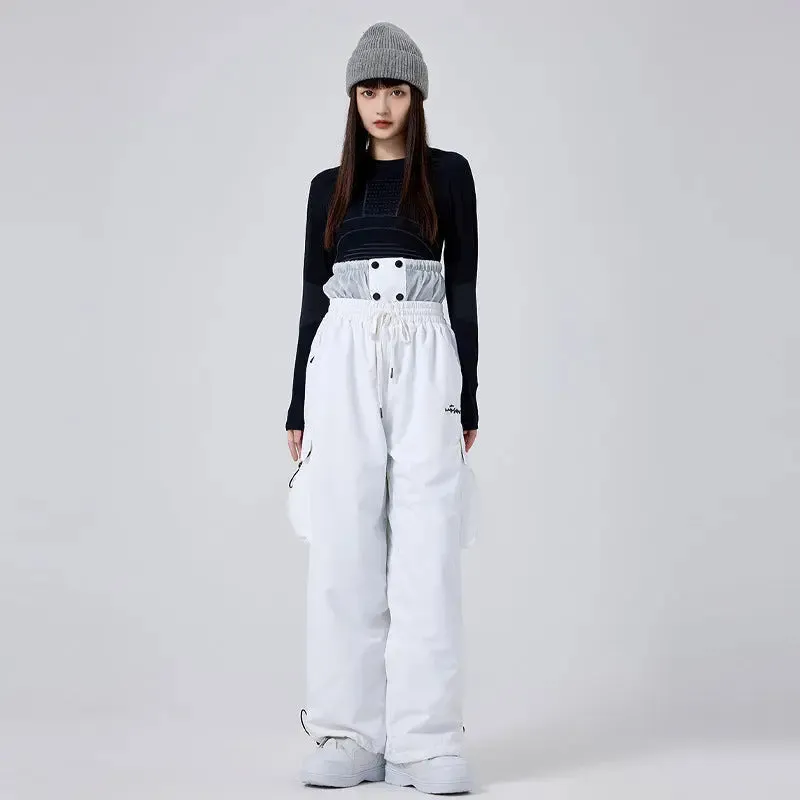 Loose Fit Ski & Snowboard Pants Drawstring Waist