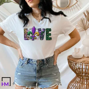 Love Mardi Gras Shirt for Parade or Mardi Gras Party