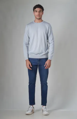 Merino - Crew Neck Sweater - Grey