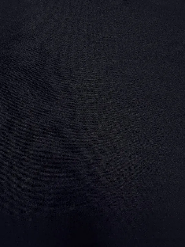 Midnight Blue Solid Rayon Spandex Jersey Knit Fabric