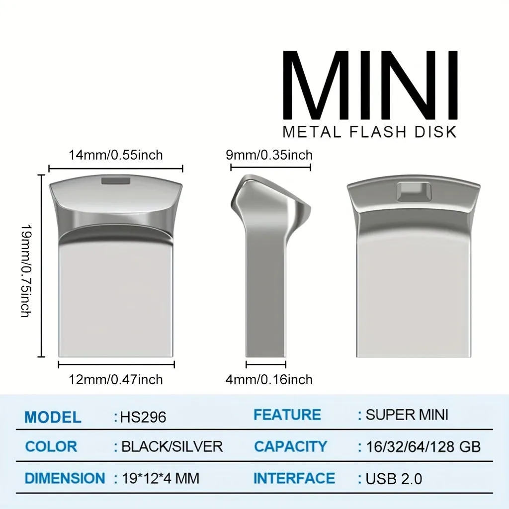 Mini USB Flash Drive Secure External Storage Solution