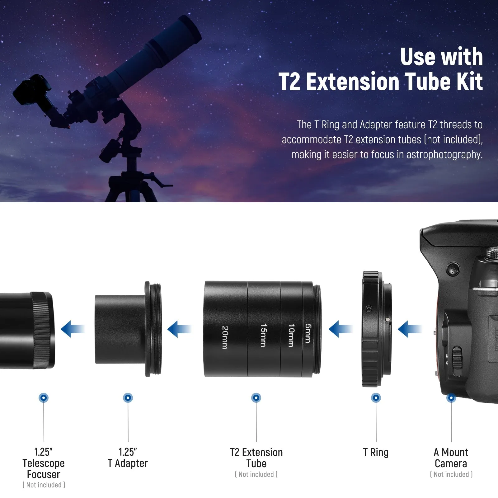 NEEWER LA-06 T Ring For Sony A Mount Cameras