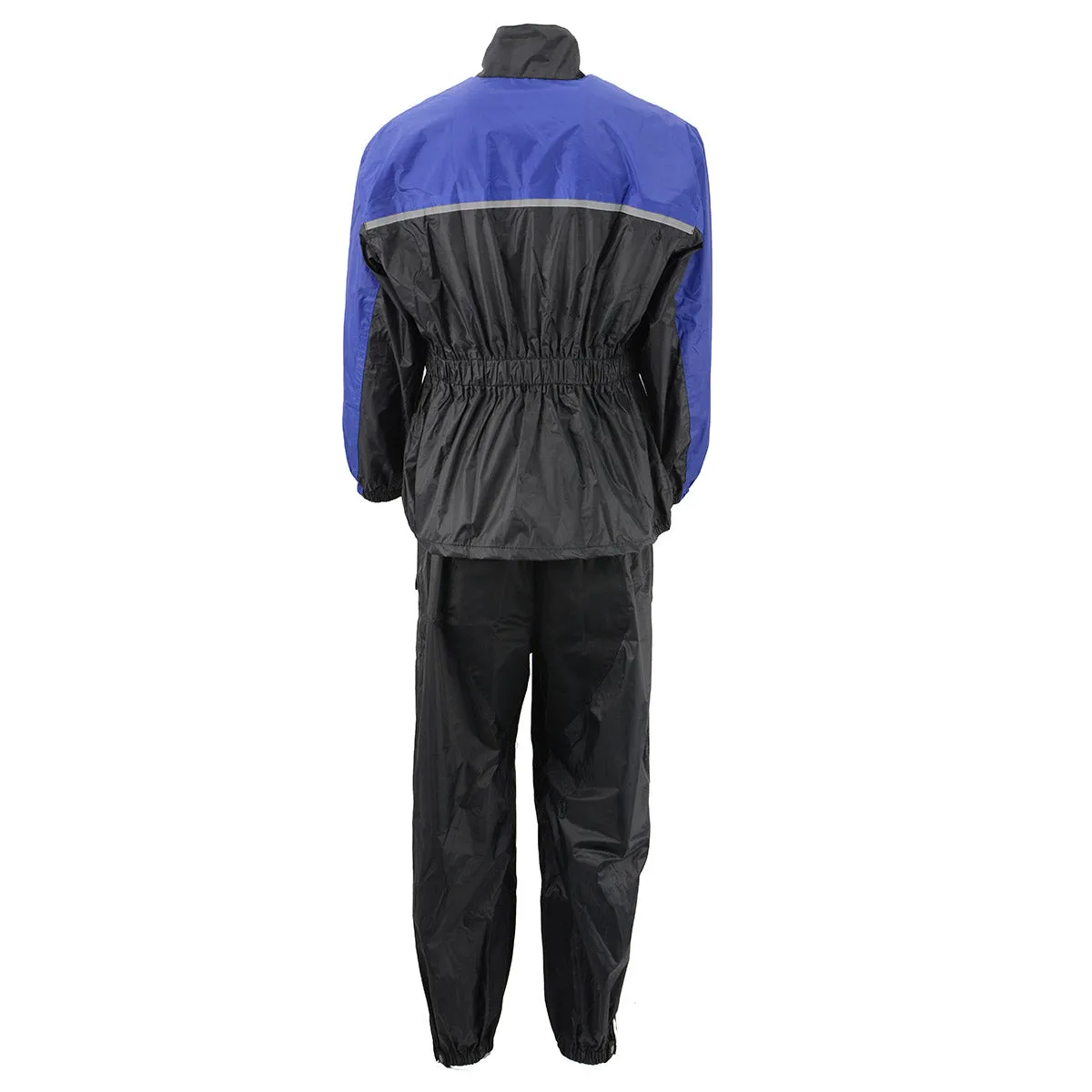 NexGen Ladies XS5031 Blue and Black Water Proof Rain Suit with Cinch Sides