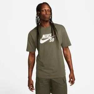 Nike SB Logo Skate Tee Medium Olive - White