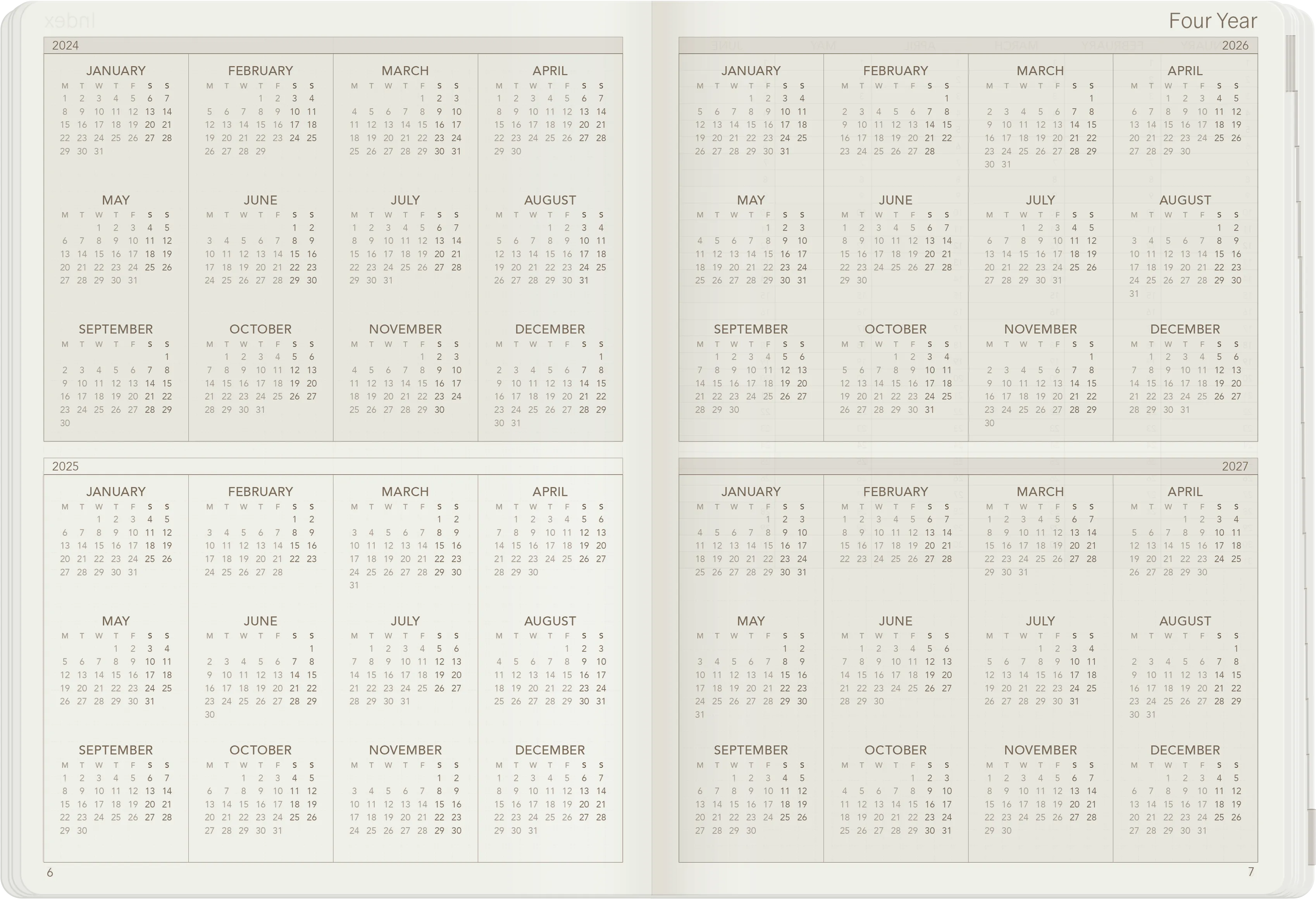 PRE-ORDER | 2025 A5 Weekly Planner | 52gsm Tomoe River Paper | Core | Stacked Weekends