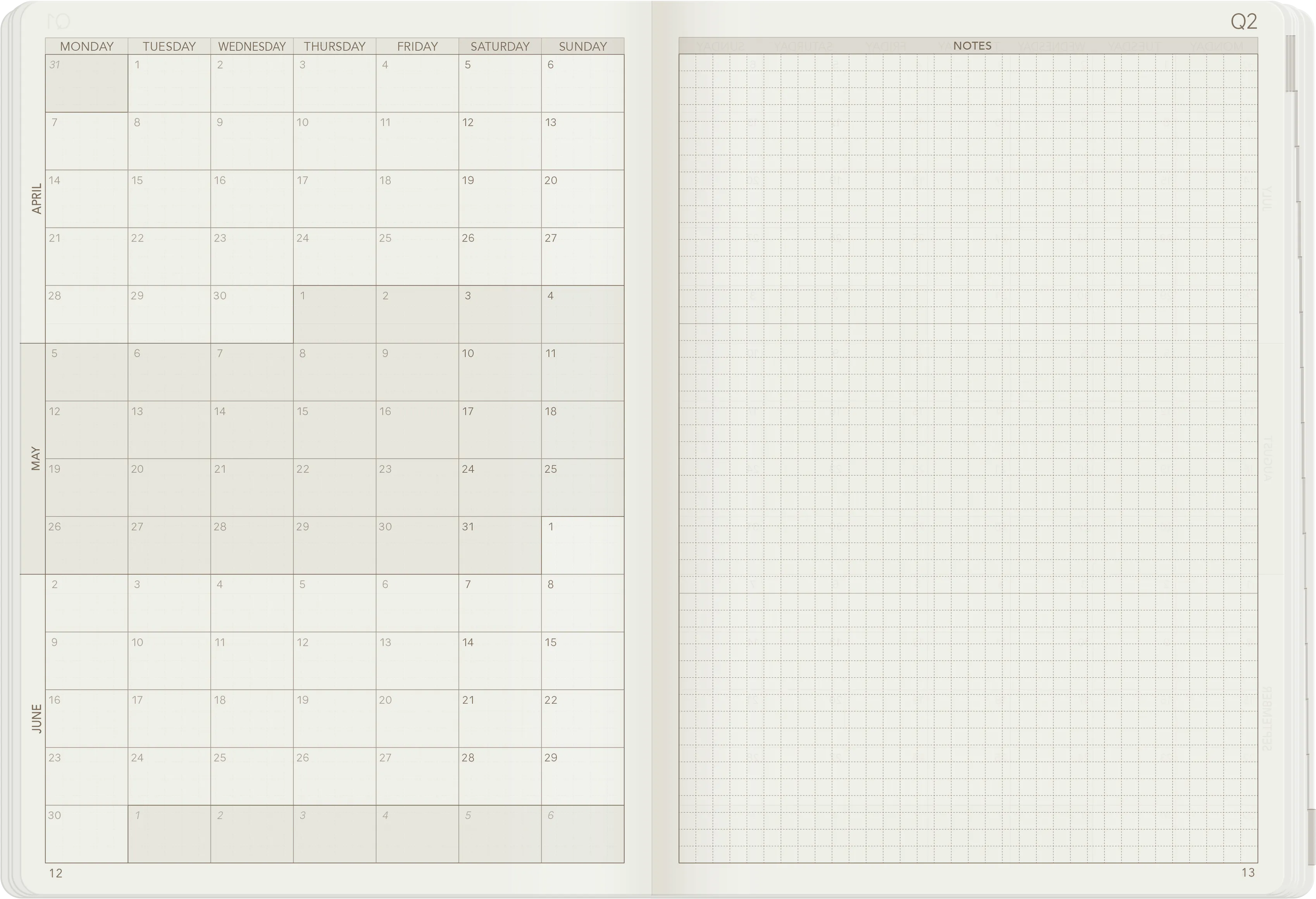 PRE-ORDER | 2025 A5 Weekly Planner | 52gsm Tomoe River Paper | Core | Stacked Weekends