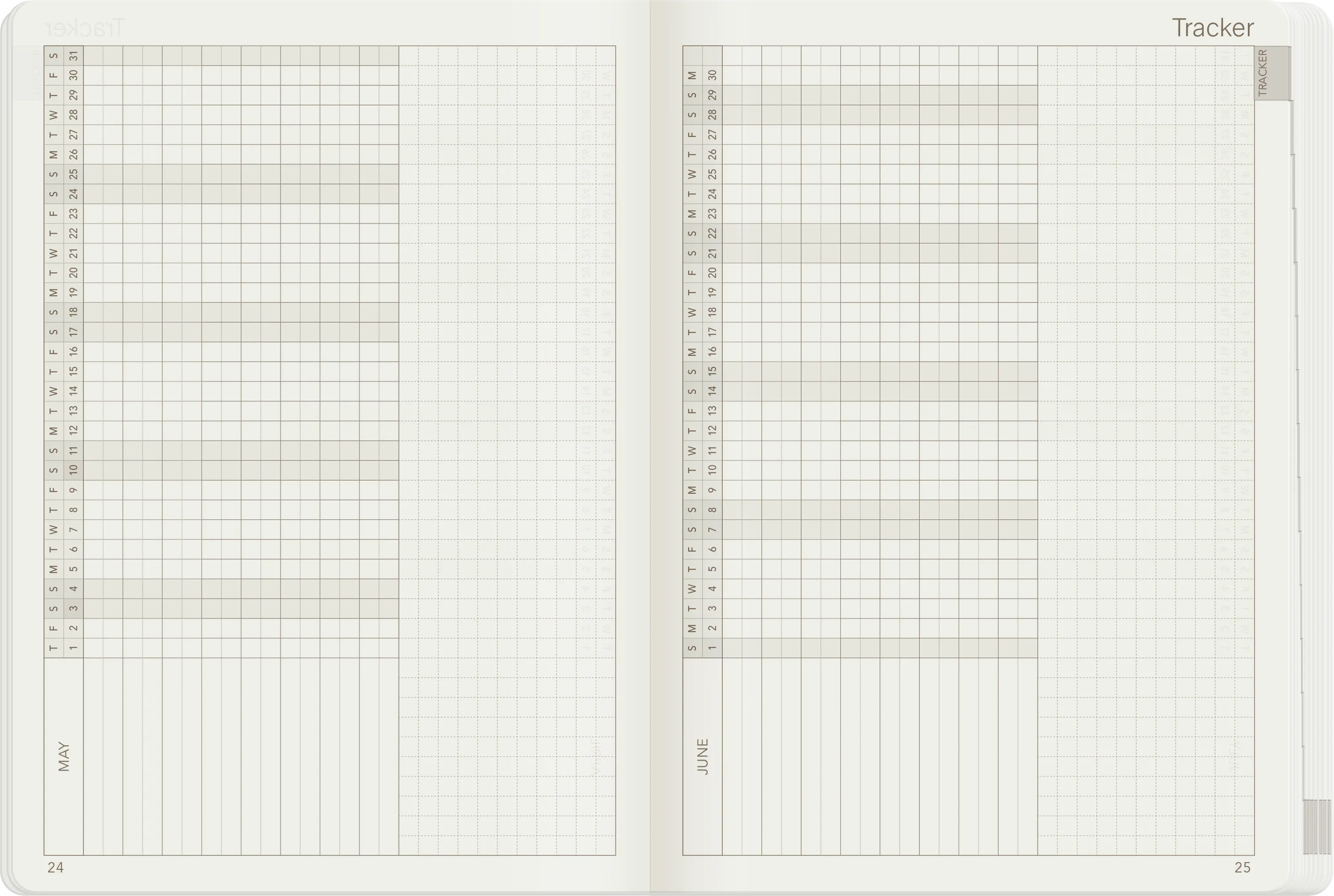 PRE-ORDER | 2025 B6 Weekly Planner | 52gsm Tomoe River Paper | All-in-One | Stacked Weekends