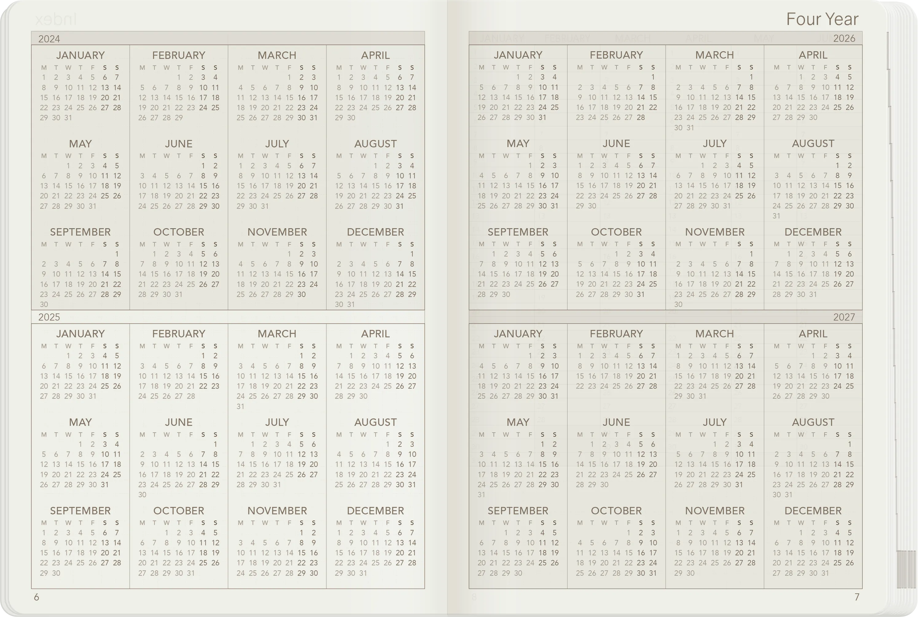 PRE-ORDER | 2025 B6 Weekly Planner | 52gsm Tomoe River Paper | All-in-One | Stacked Weekends