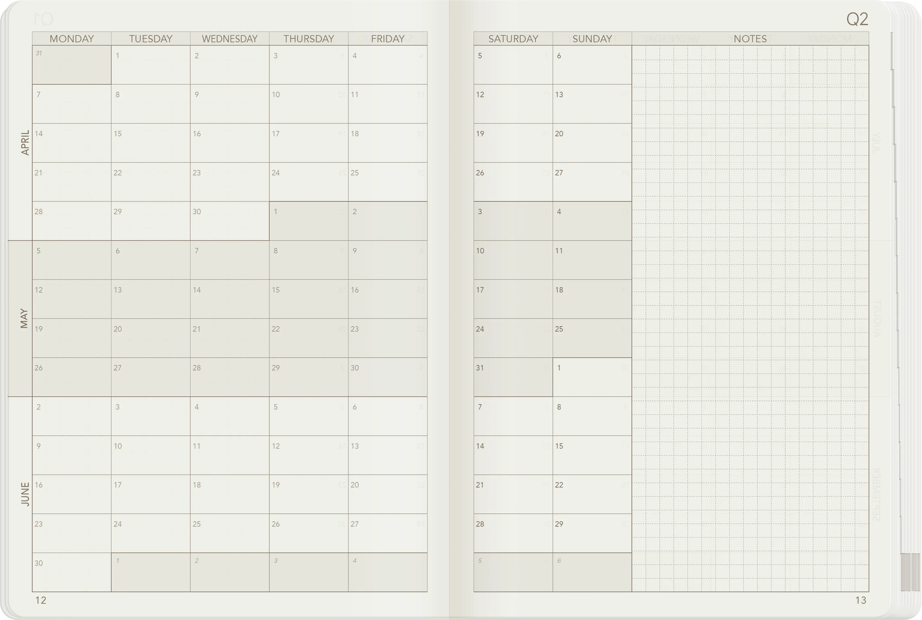 PRE-ORDER | 2025 B6 Weekly Planner | 52gsm Tomoe River Paper | All-in-One | Stacked Weekends