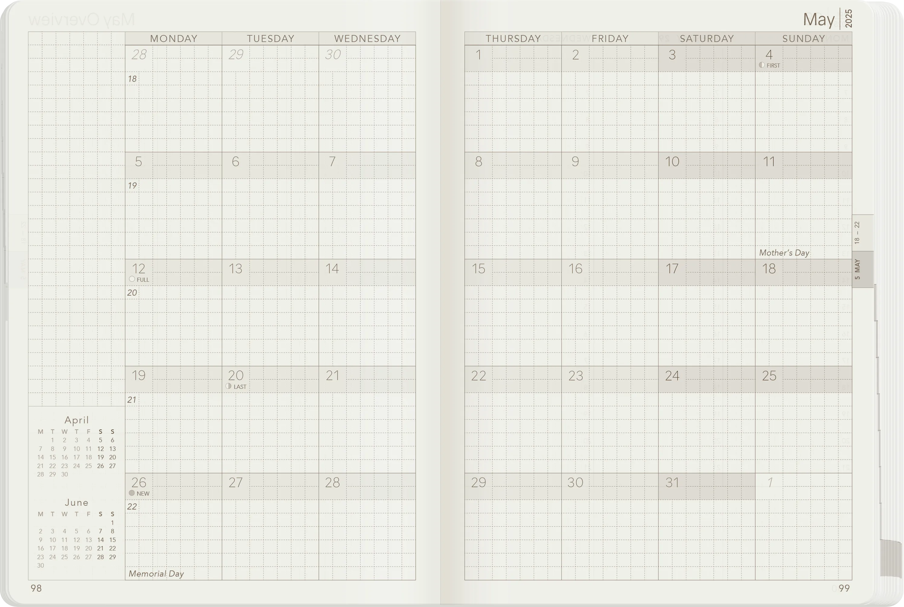 PRE-ORDER | 2025 B6 Weekly Planner | 52gsm Tomoe River Paper | All-in-One | Stacked Weekends