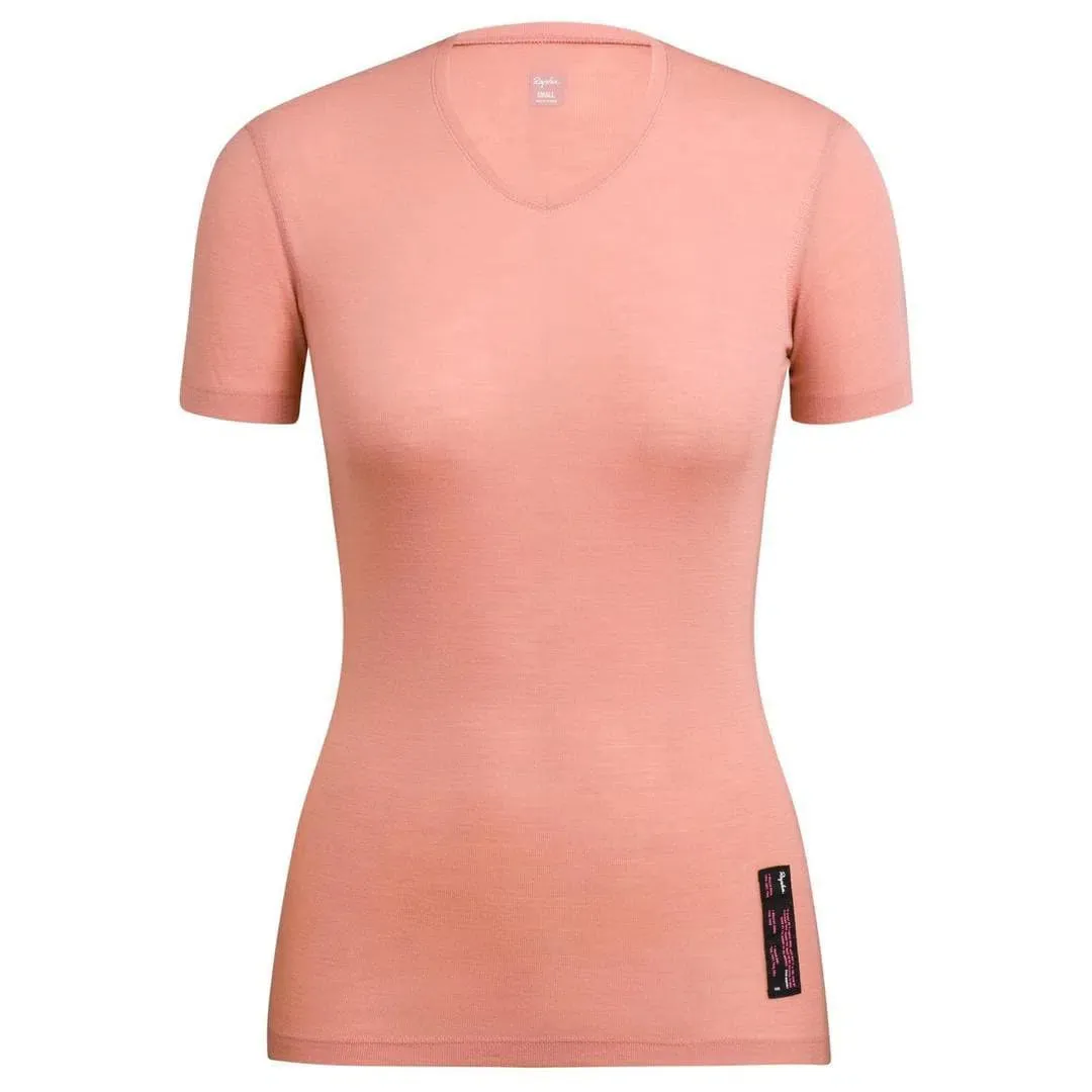 RAPHA Women Merino Base Layer short sleeve - Rose