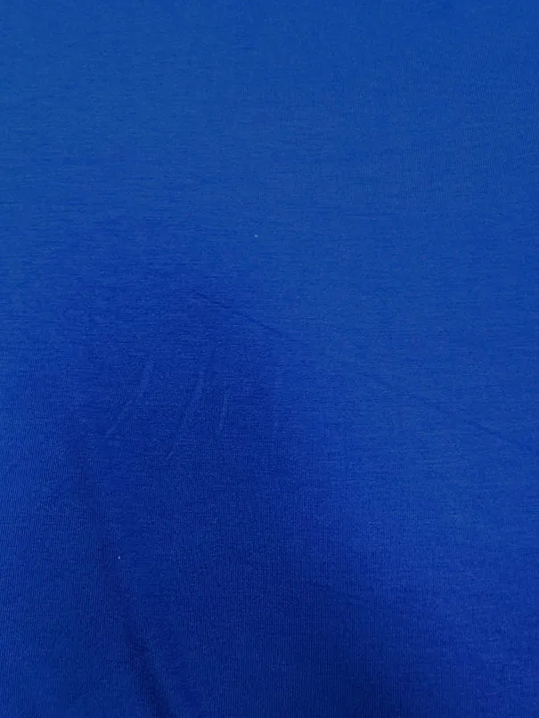 Royal Blue Solid Rayon Spandex Jersey Knit Fabric