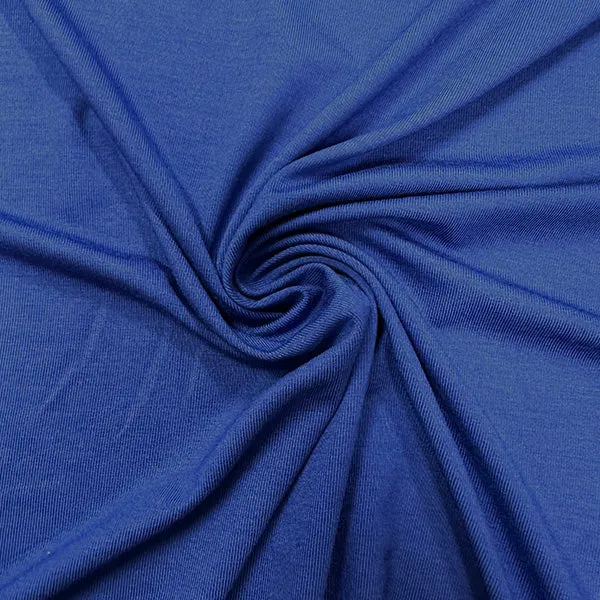 Royal Blue Solid Rayon Spandex Jersey Knit Fabric