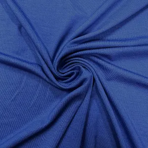 Royal Blue Solid Rayon Spandex Jersey Knit Fabric