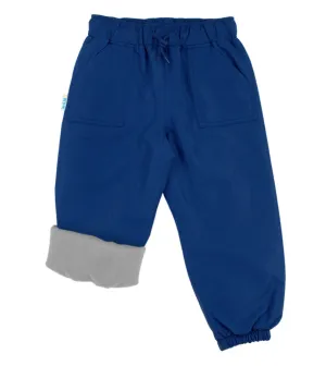 Size 4: Jan & Jul NEBULA BLUE Cozy-Dry (Fleece Lined) Rain Pants NEW