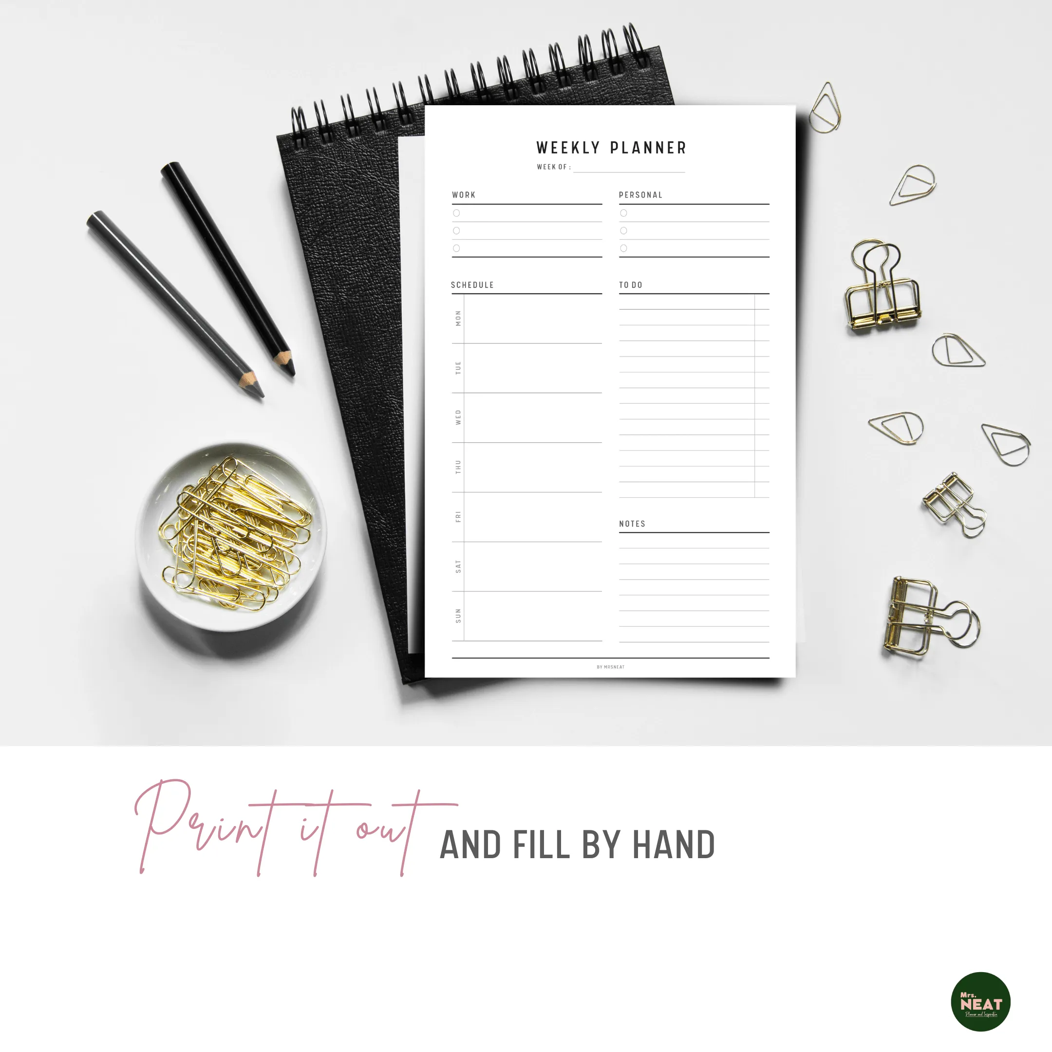 Weekly Planner Printable - M167/8